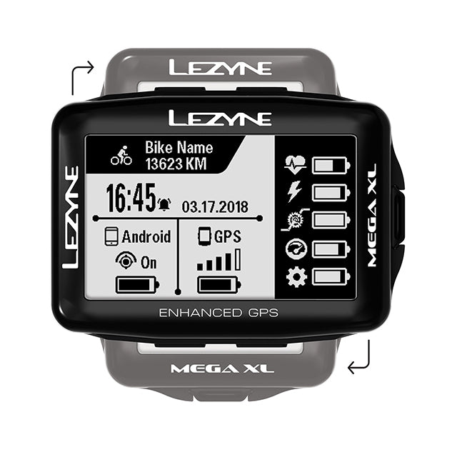 GPS Lezyne Mega XL + Sensores FC / Velocidad / Cadencia